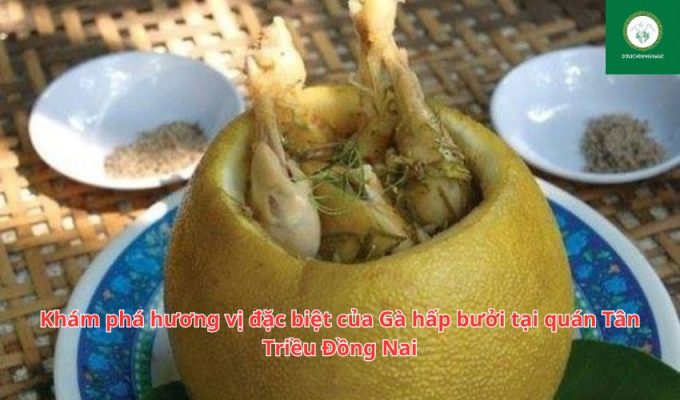 Khám phá hương vị đặc biệt của Gà hấp bưởi tại quán Tân Triều Đồng Nai